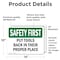 Signmission Safety Culture Sign, 14 in Width, Vinyl Decal, Rectangle OS-2PACK-SF-D-1014-L-10848 - alternate 3